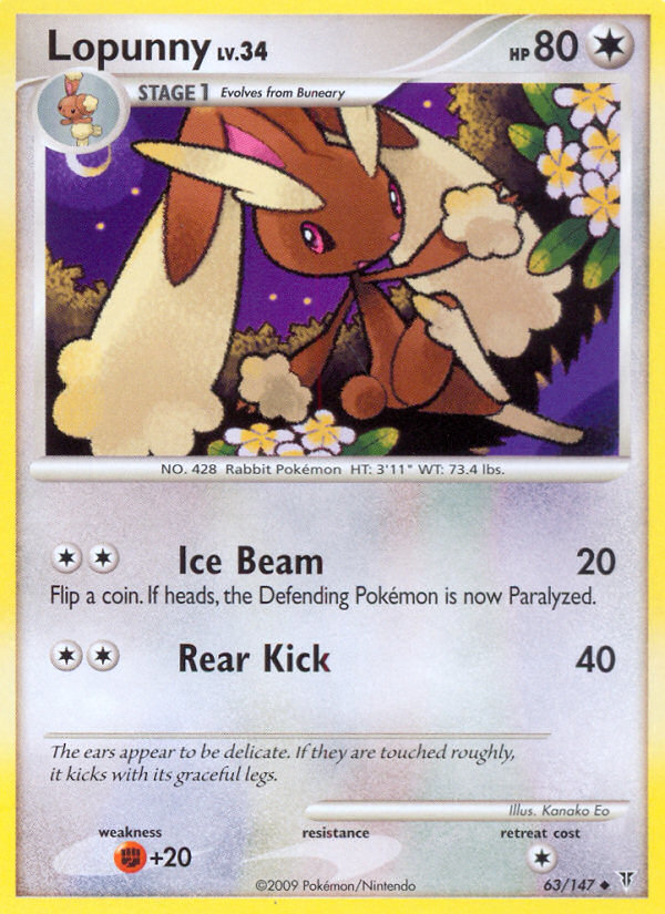 Lopunny (63/147) [Platinum: Supreme Victors] | Gear Gaming Fayetteville