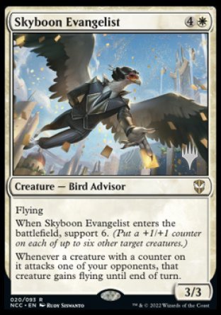 Skyboon Evangelist (Promo Pack) [Streets of New Capenna Commander Promos] | Gear Gaming Fayetteville