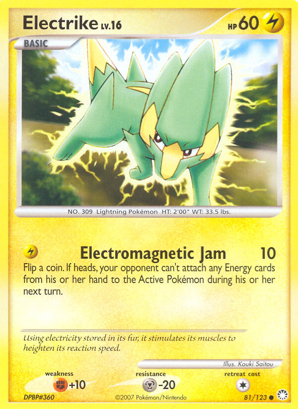 Electrike (81/123) [Diamond & Pearl: Mysterious Treasures] | Gear Gaming Fayetteville