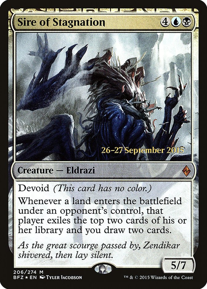 Sire of Stagnation [Battle for Zendikar Prerelease Promos] | Gear Gaming Fayetteville
