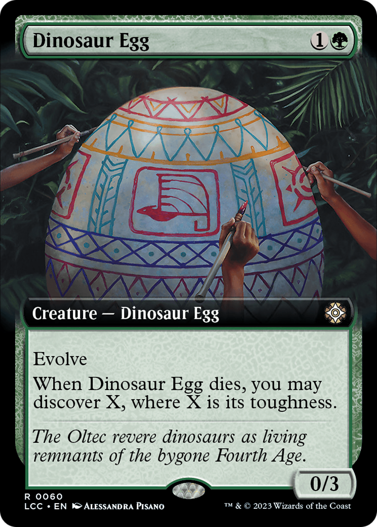 Dinosaur Egg (Extended Art) [The Lost Caverns of Ixalan Commander] | Gear Gaming Fayetteville