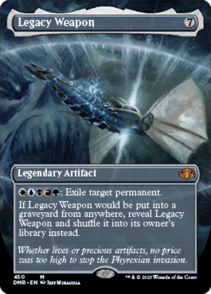 Legacy Weapon (Borderless Alternate Art) [Dominaria Remastered] | Gear Gaming Fayetteville