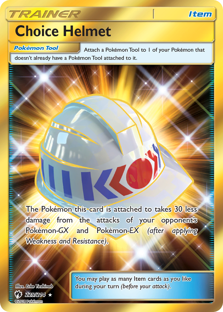 Choice Helmet (229/214) [Sun & Moon: Lost Thunder] | Gear Gaming Fayetteville