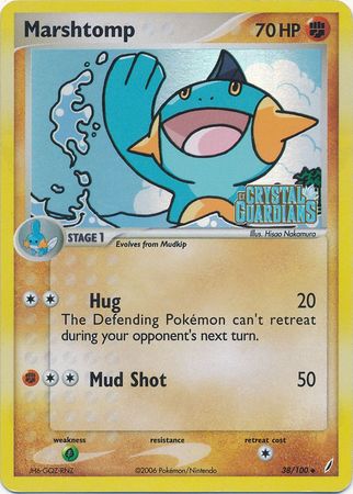 Marshtomp (38/100) (Stamped) [EX: Crystal Guardians] | Gear Gaming Fayetteville