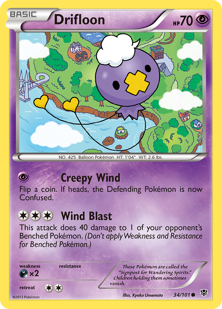 Drifloon (34/101) [Black & White: Plasma Blast] | Gear Gaming Fayetteville