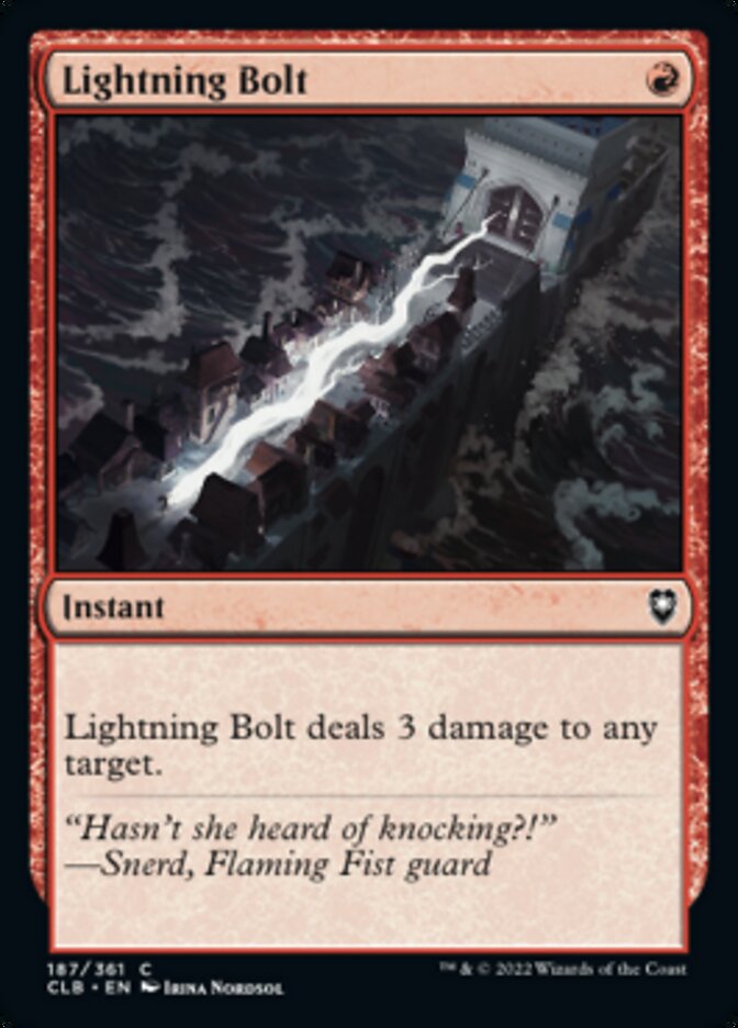 Lightning Bolt [Commander Legends: Battle for Baldur's Gate] | Gear Gaming Fayetteville