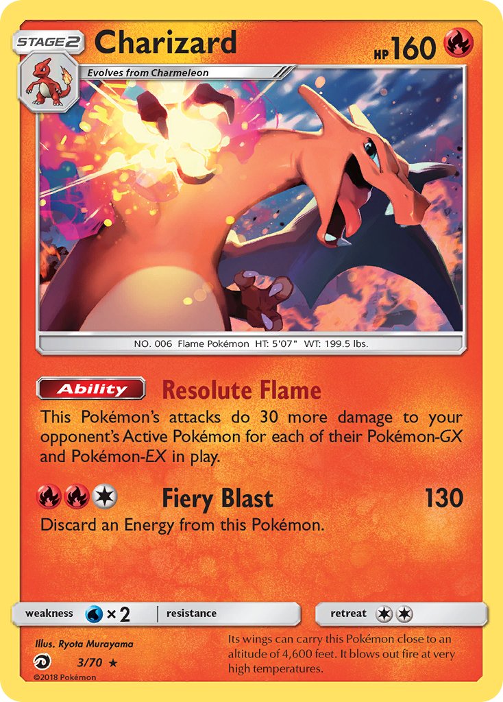 Charizard (3/70) (Let's Play, Eevee) (Theme Deck Exclusive) [Sun & Moon: Dragon Majesty] | Gear Gaming Fayetteville