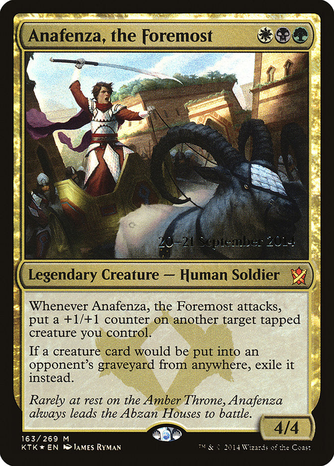 Anafenza, the Foremost [Khans of Tarkir Prerelease Promos] | Gear Gaming Fayetteville