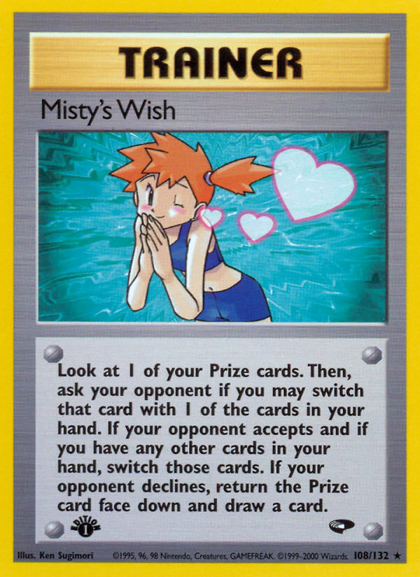 Misty's Wish (108/132) [Gym Challenge 1st Edition] | Gear Gaming Fayetteville