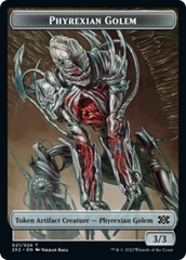 Saproling // Phyrexian Golem Double-Sided Token [Double Masters 2022 Tokens] | Gear Gaming Fayetteville