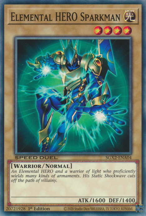 Elemental HERO Sparkman [SGX2-ENA04] Common | Gear Gaming Fayetteville