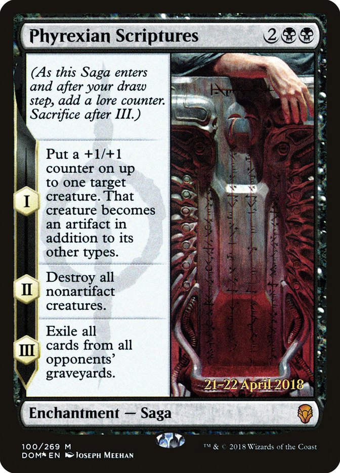 Phyrexian Scriptures [Dominaria Prerelease Promos] | Gear Gaming Fayetteville