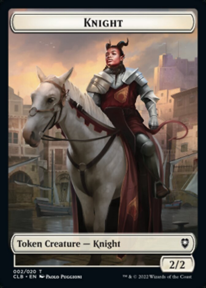 Treasure // Knight Double-Sided Token [Commander Legends: Battle for Baldur's Gate Tokens] | Gear Gaming Fayetteville