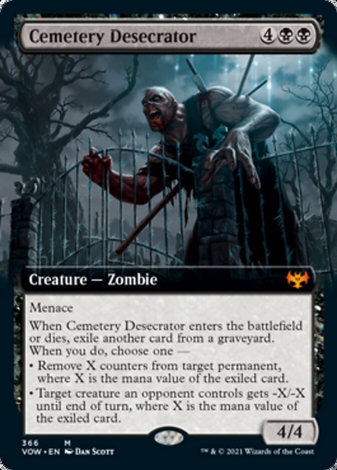 Cemetery Desecrator (Extended Art) [Innistrad: Crimson Vow] | Gear Gaming Fayetteville