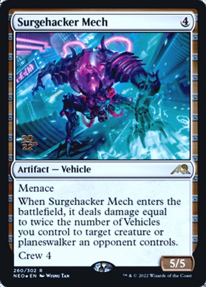 Surgehacker Mech [Kamigawa: Neon Dynasty Prerelease Promos] | Gear Gaming Fayetteville