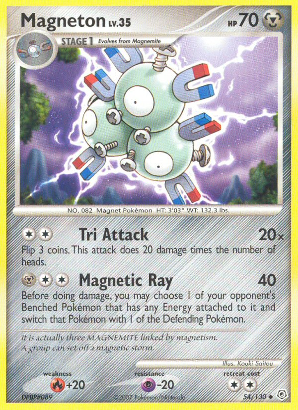 Magneton (54/130) [Diamond & Pearl: Base Set] | Gear Gaming Fayetteville