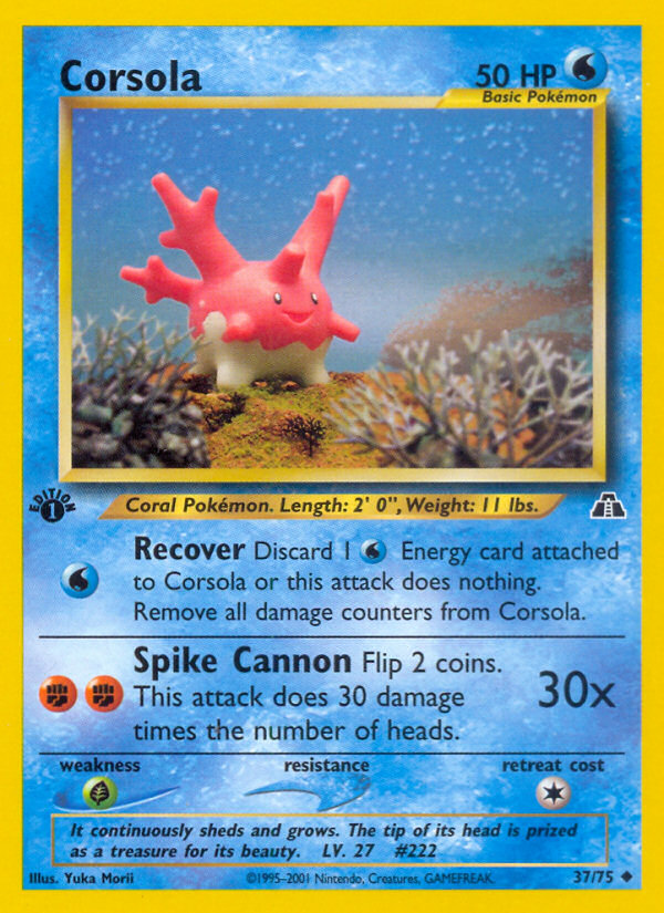 Corsola (37/75) [Neo Discovery 1st Edition] | Gear Gaming Fayetteville