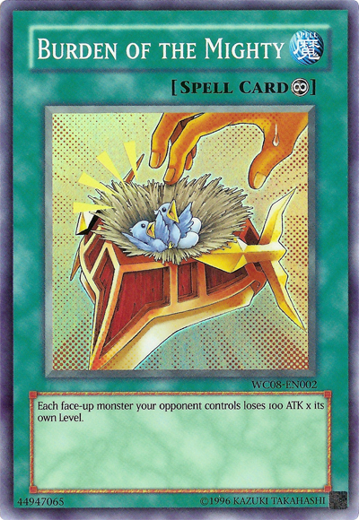 Burden of the Mighty [WC08-EN002] Super Rare | Gear Gaming Fayetteville