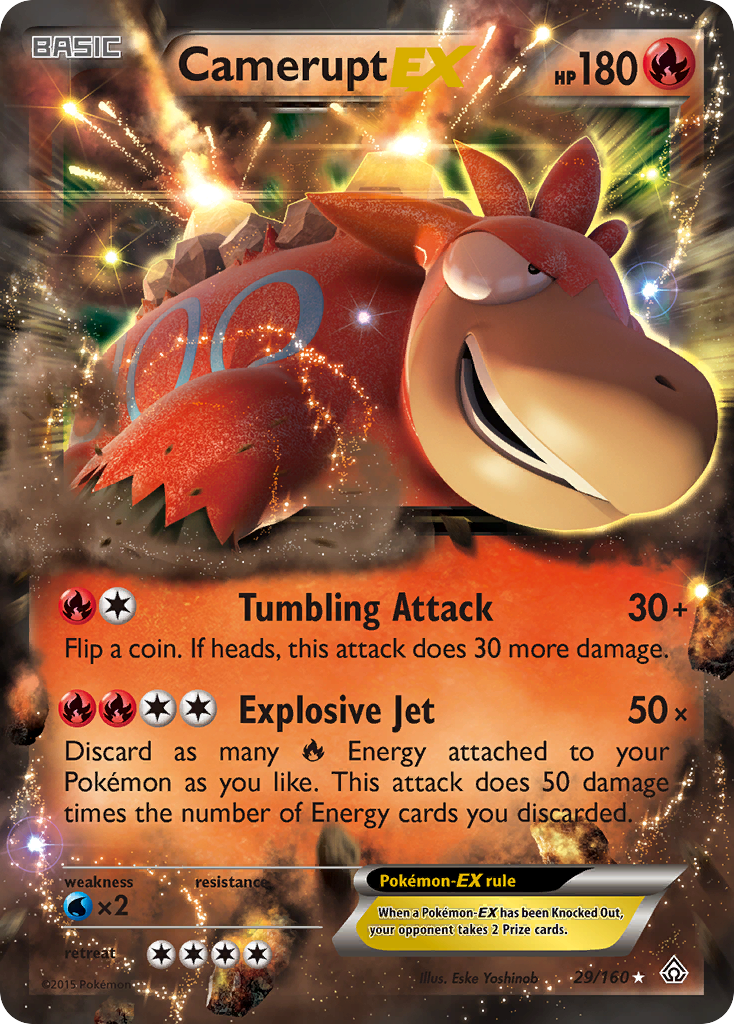 Camerupt EX (29/160) [XY: Primal Clash] | Gear Gaming Fayetteville