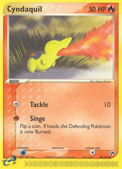 Cyndaquil (59/100) [EX: Sandstorm] | Gear Gaming Fayetteville