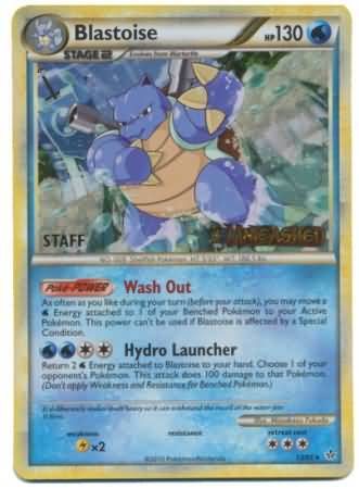 Blastoise (13/95) (Staff Prerelease Promo) [HeartGold & SoulSilver: Black Star Promos] | Gear Gaming Fayetteville