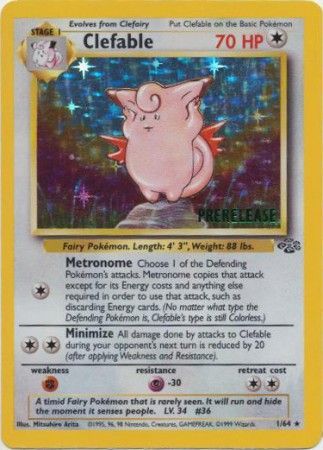 Clefable (1/64) (Prerelease Promo) [Jungle Unlimited] | Gear Gaming Fayetteville