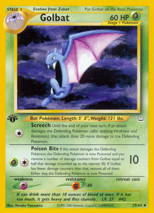 Golbat (29/64) [Neo Revelation 1st Edition] | Gear Gaming Fayetteville