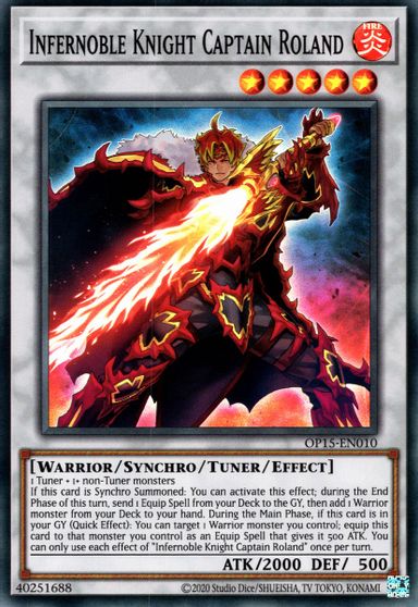 Infernoble Knight Captain Roland [OP15-EN010] Super Rare | Gear Gaming Fayetteville