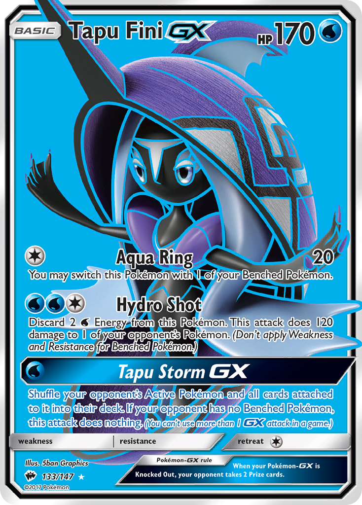 Tapu Fini GX (133/147) [Sun & Moon: Burning Shadows] | Gear Gaming Fayetteville