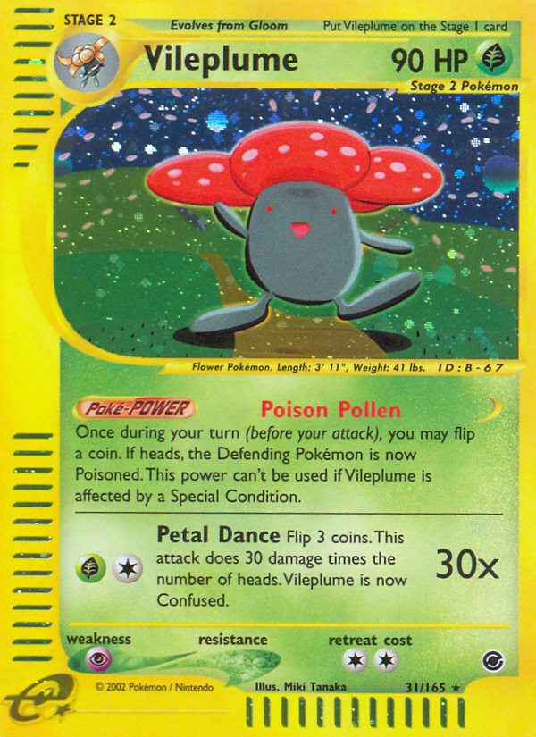 Vileplume (31/165) [Expedition: Base Set] | Gear Gaming Fayetteville