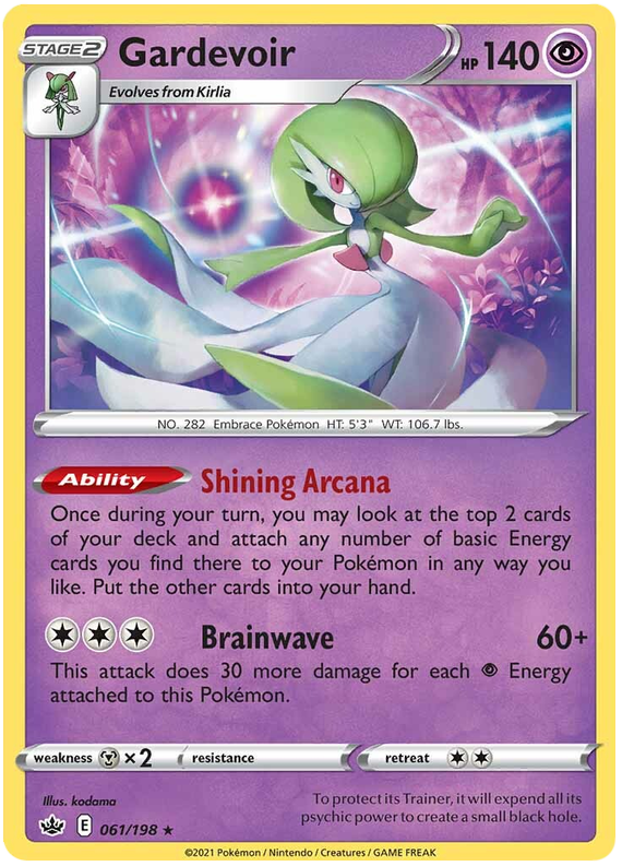 Gardevoir (061/198) (Theme Deck Exclusive) [Sword & Shield: Chilling Reign] | Gear Gaming Fayetteville