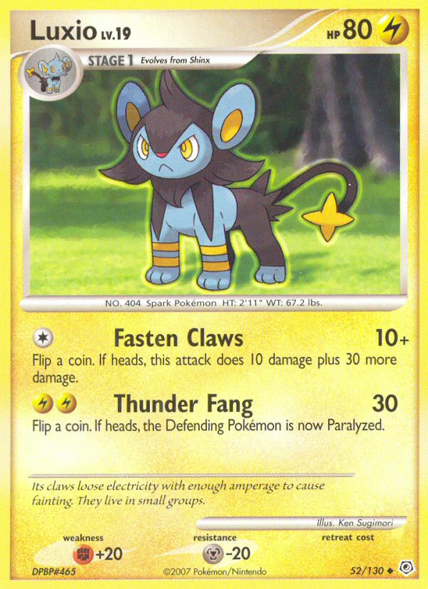 Luxio (52/130) [Diamond & Pearl: Base Set] | Gear Gaming Fayetteville