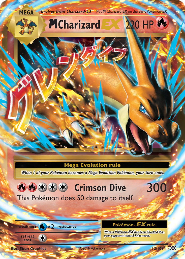 M Charizard EX (13/108) [XY: Evolutions] | Gear Gaming Fayetteville