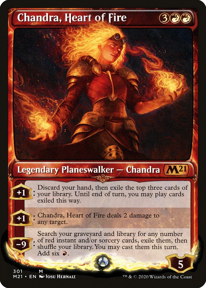 Chandra, Heart of Fire (Showcase) [Core Set 2021] | Gear Gaming Fayetteville