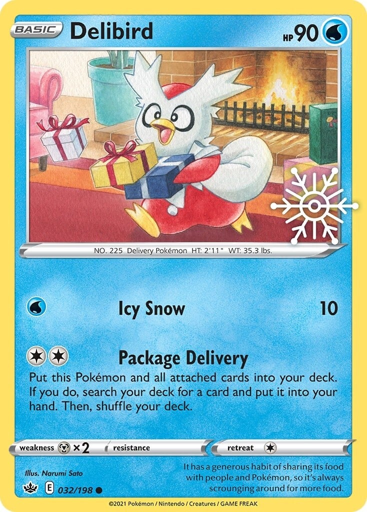 Delibird (032/198) (Holiday Calendar) [Sword & Shield: Chilling Reign] | Gear Gaming Fayetteville