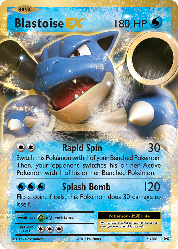 Blastoise EX (21/108) [XY: Evolutions] | Gear Gaming Fayetteville