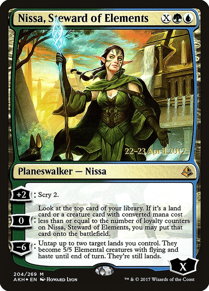 Nissa, Steward of Elements [Amonkhet Prerelease Promos] | Gear Gaming Fayetteville