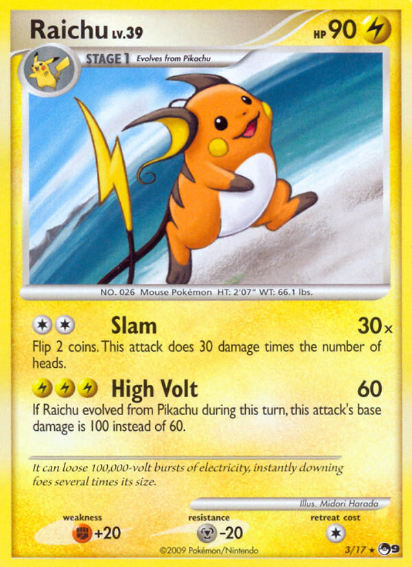 Raichu (3/17) [POP Series 9] | Gear Gaming Fayetteville