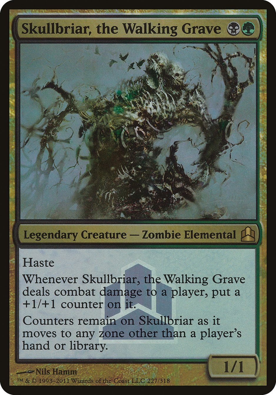 Skullbriar, the Walking Grave (Launch) (Oversized) [Commander 2011 Oversized] | Gear Gaming Fayetteville