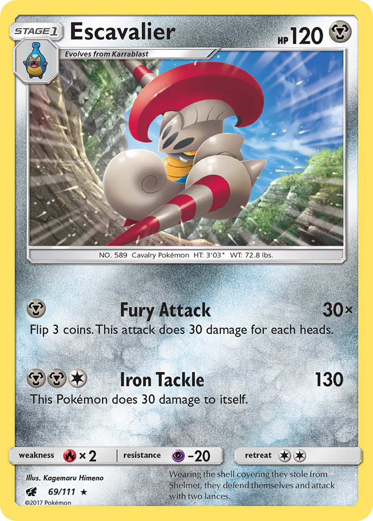 Escavalier (69/111) [Sun & Moon: Crimson Invasion] | Gear Gaming Fayetteville