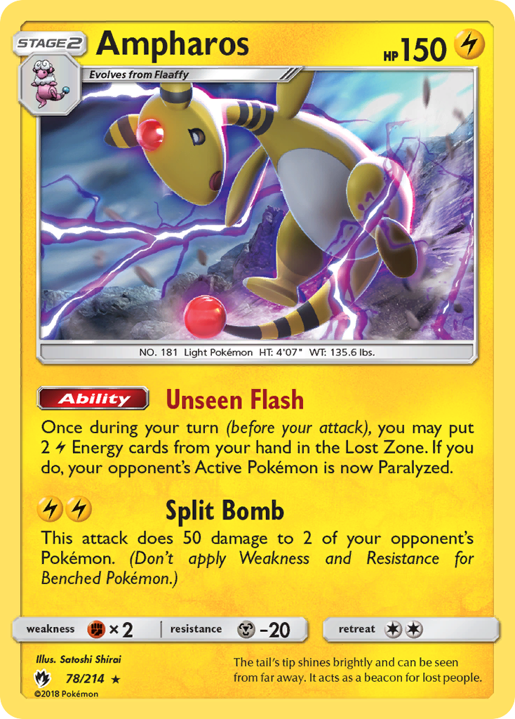 Ampharos (78/214) [Sun & Moon: Lost Thunder] | Gear Gaming Fayetteville