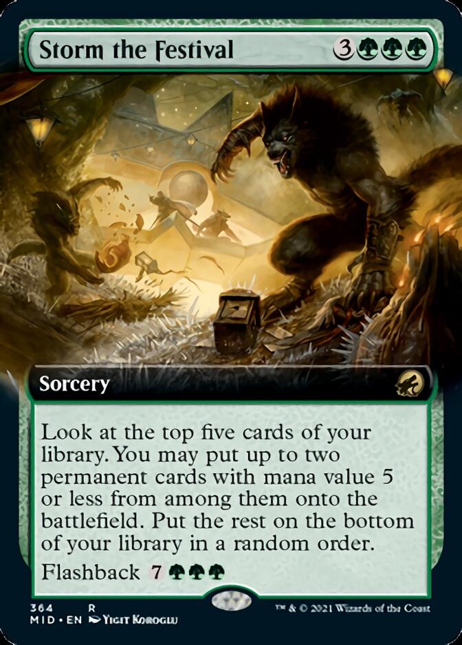 Storm the Festival (Extended Art) [Innistrad: Midnight Hunt] | Gear Gaming Fayetteville