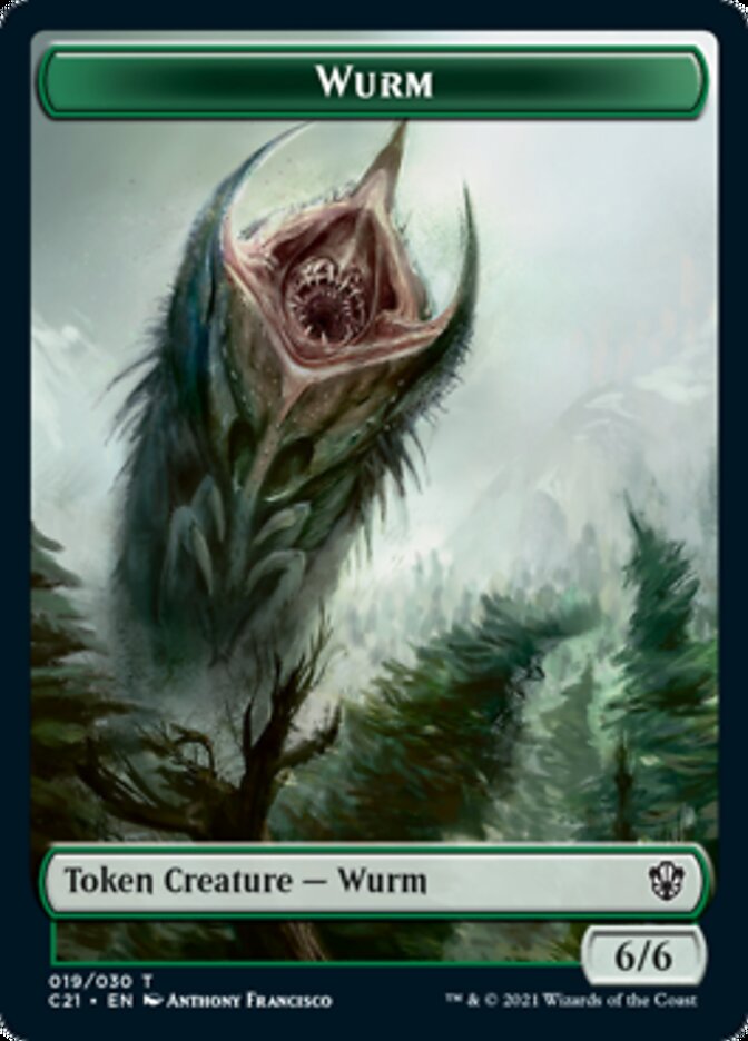 Wurm // Kraken Double-Sided Token [Commander 2021 Tokens] | Gear Gaming Fayetteville