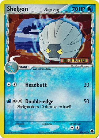 Shelgon (38/101) (Delta Species) (Stamped) [EX: Dragon Frontiers] | Gear Gaming Fayetteville