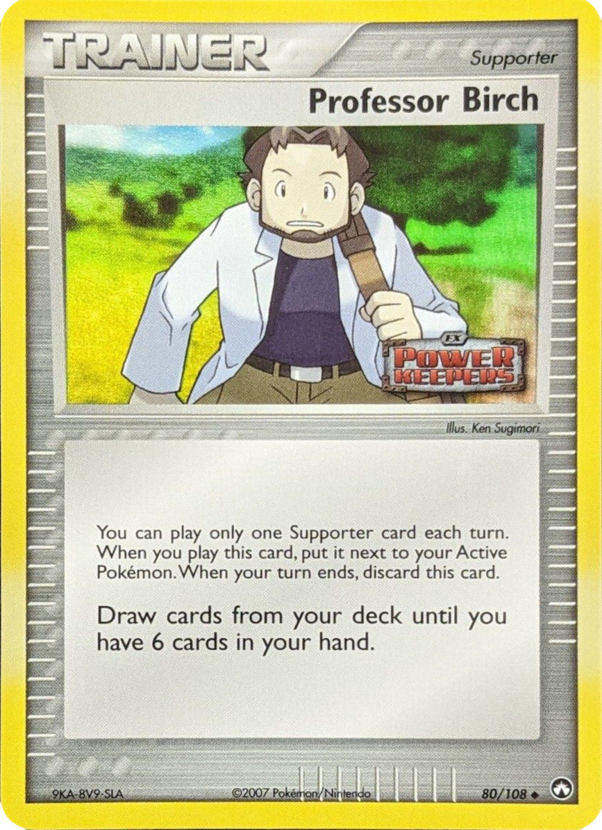 Professor Birch (80/108) (Stamped) [EX: Power Keepers] | Gear Gaming Fayetteville