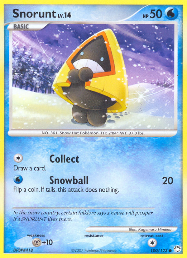 Snorunt (100/123) [Diamond & Pearl: Mysterious Treasures] | Gear Gaming Fayetteville