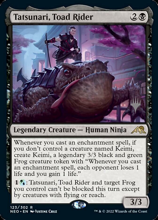 Tatsunari, Toad Rider (Promo Pack) [Kamigawa: Neon Dynasty Promos] | Gear Gaming Fayetteville