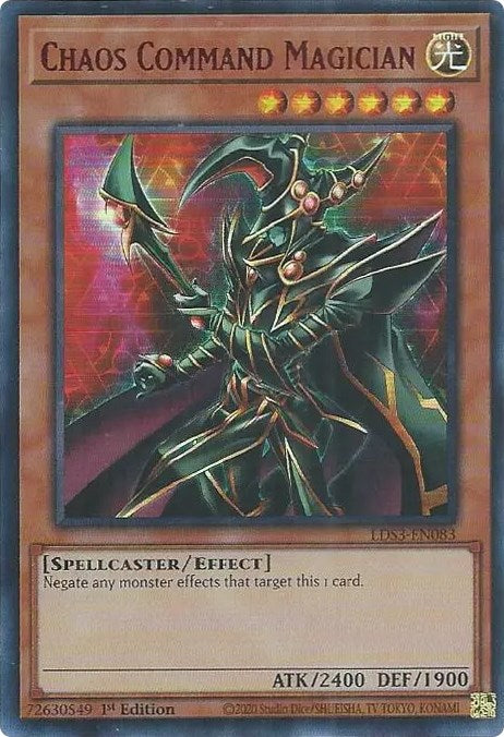 Chaos Command Magician (Red) [LDS3-EN083] Ultra Rare | Gear Gaming Fayetteville