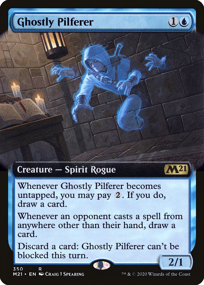 Ghostly Pilferer (Extended Art) [Core Set 2021] | Gear Gaming Fayetteville
