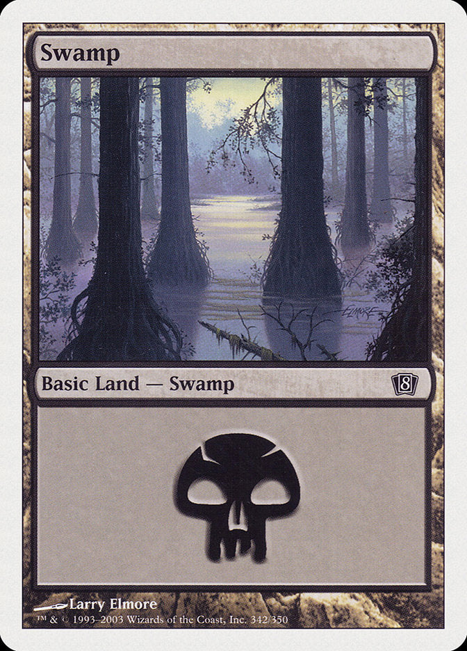 Swamp (342) [Eighth Edition] | Gear Gaming Fayetteville